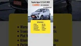 Harga Toyota Agya 1.2 G AT 2021 Silver | Harga Toyota Agya Terbaru Terkini