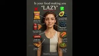 👉 Is Your Food Making You Lazy? ❌ Healthy Swaps for More Energy.#HealthyEating #NutritionTips #Food