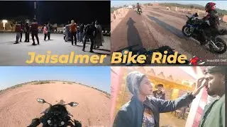 Jaisalmer Bike ride amazing experience with (@GauravSolankistunts ) and me the Rj rider 01