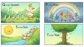 Duckland Learning Song Q to T | Fun Alphabet Song for Kids | ABC Phonics Q-T