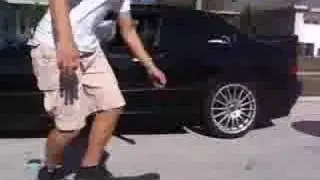 Ollie over trash can