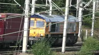 GBRf 66732 4M29 Felixstowe - Barton Dock at Casey La 04-10-11