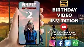 Stranger things birthday video invitation | stranger things video invitation