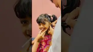 Cute Baby Ear piercing | 3 year Old | Cute Girl #earpiercing #cute #cutebaby #babygirl #piercing