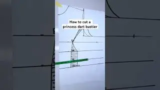 How to cut a princess dart bustier #youtubemadeforyou