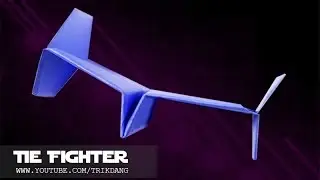 Papierflieger selbst basteln. Papierflugzeug falten - Beste Origami Flugzeug | Tie Fighter