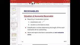 Accounts Receivable Valuation (NRV, Percentage of Accounts Receivables)