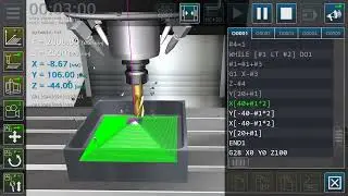 CNC Milling Simulator - Pyramid Program