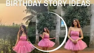Aesthetic birthday story ideas 🌸|| Unique ig story ideas 🌼#youtube #instagram