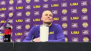 Matt McMahon press conference: Arkansas 91, LSU 62