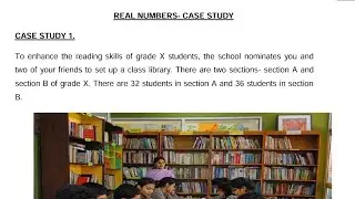 Solutions | Competency Based Question Bank | Class 10 Maths | Real Numbers: Case Study 1