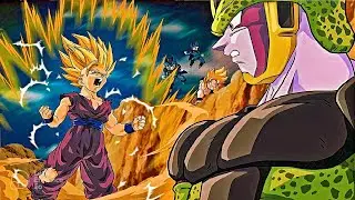 Gohan vs Cell FULL FIGHT great metal song POWER