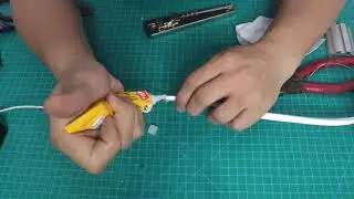How to solder cable and seal standard silicone top bending LED NEON S0408