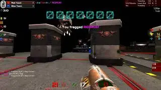 Quake 3 CTF on fpsclassico Server | Rail Gun Kill Moment :)