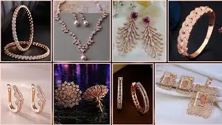 Tanishq Rose Gold New Mix Jewellery Designs/Necklace/Rings/Bangles/Earrings/Pendant Set/Bracelets