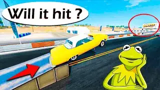 Jumping from a SPRINGBOARD onto a POSTER with different cars in the game Beamng.Drive (22)