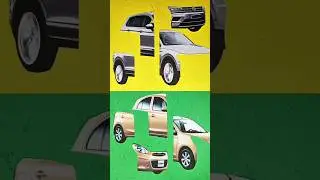 Satisfying Volkswagen Tiguan and Nissan March #shorts #satisfying #diy