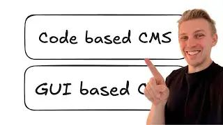 The difference between a code-based and GUI-based CMS