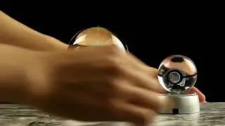 3D Pokemon Crystal Ball 7CM 5CM Mewtwo Pikachu Gengar Crystal Glass