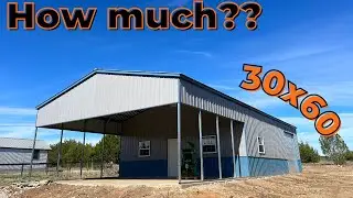 How much does it cost to build an 1800 sq ft Texas Metal Building with Concrete? | WolfSteel