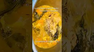 Fumet de poisson au brochet, tout en douceur et en parfums,  l&eacute;gumes, vin blanc, laurier.. 🐟🍷