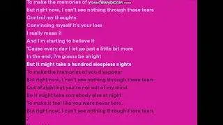 LANY - Thru these tears (Lyric Video)