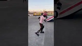 li_cat imitando michae jackson #inlineskates