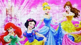 (Hura Huro ) Disney PRINCESS Puzzle Games Rompecabezas de Princess Kids Learning Toys JR Game Junior