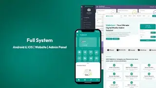 Walletium | Advanced Digital Mobile Wallet | Full Solution | Website | Android & iOS App | Admin