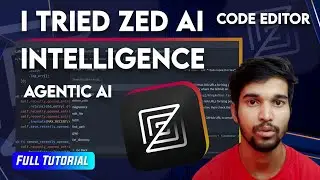 How to use Agent Ai in Coding, Zed Ai Code Editor Hindi Build Apps, Website Just few prompts