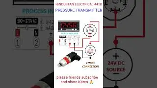 PRESSURE TRANSMITTER 2 WIRE CONNECTION#PRESSURE TRANSMITTER#wiringdiagram#PRESSUR TRANSMITER DIAGRAM