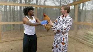 Matt Mathews Teaches Funny Marco Where Chickens Come From | Farm Chores With Matt