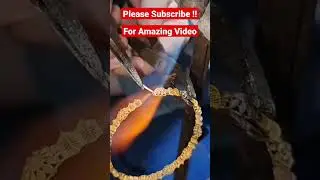 24K Gold bangles Making New Amazing Video #short #24kgoldnmood #goldmaker