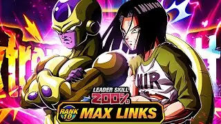 ONE OF THE STRONGEST EZAS EVER?? LEVEL 10 LINKS 100% EZA LR GOLDEN FRIEZA & 17! (DBZ: Dokkan Battle)