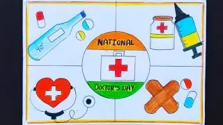 National Doctors Day Drawing|Doctors day Poster|Doctors Day Drawing Easy|Happy Doctors Day Drawing