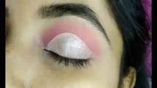 crystal pink cut crease tutorial very Easy !! #eyemakeup #tutorial #subscribe
