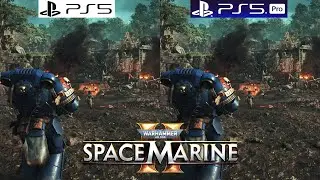 Warhammer 40k Space Marine 2 PS5 vs PS5 Pro - Graphics Comparison - Framerate - Loading Times - 4k