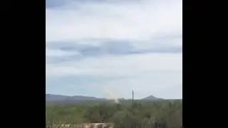 Epic Dust Devil Along Highway 86 in Arizona