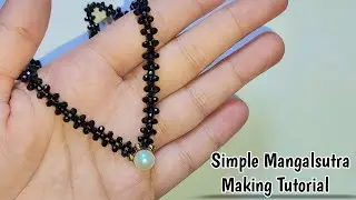 How to Make Mangalsutra // Beautiful Mangalsutra Making at Home // Easy Tutorial #diy #mangalsutra