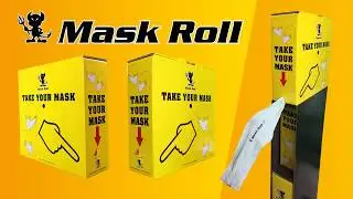 Mask Roll - la Mascherina  monouso 100% Cotone compostabile brevettata da Maxdevil