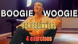 Boogie-woogie for beginners. 4 exercises how to combine both hands together.