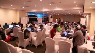 Ooredoo's delegates at the Hackathon #BYND2015