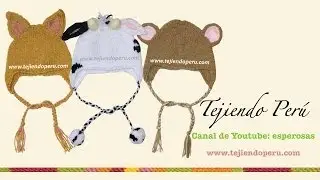 Gorros con orejas de animalitos para bebes y ni&ntilde;os