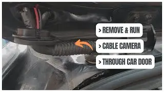 Pro Tips: Remove & Run cable camera through rubber grommet car door gate tailgate plastic ring base
