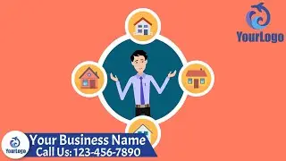 Real Estate Agent Or Broker 2D Animated Promo Video