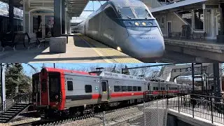 Amtrak & SLE Railfanning at Old Saybrook, CT with CDOT M8 Test Train, Hornshows, and SAAHC (4/30/22)