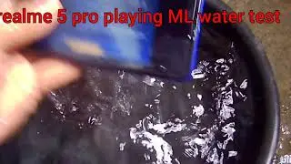 Realme 5 pro water test: enjoy:)