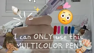  Drawing with a multicolored pen !! #Surrealart_noa #artfail 