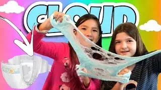 DIY COMO FAZER CLOUD SLIME COM FRALDA DESCART&Aacute;VEL | SLIME MAIS SATISFAT&Oacute;RIA DO MUNDO