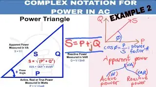 COMPLEX NOTATION FOR POWER IN AC  - EXAMPLE 2